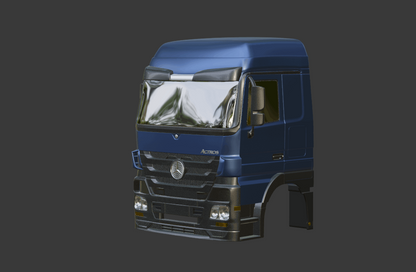 STL FILE 2009 Mercedes Benz Actros MP3 Truck 3D PRINT MODEL - ARTISTIT