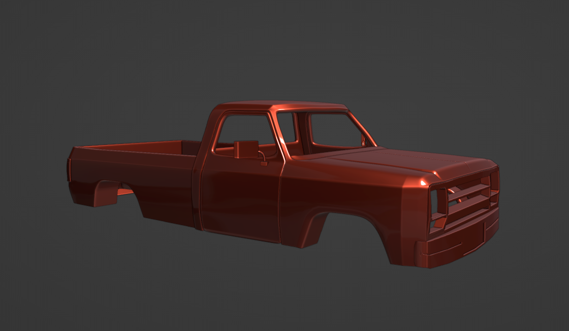 STL FILE DODGE RAM D250 1990 TRUCK - ARTISTIT