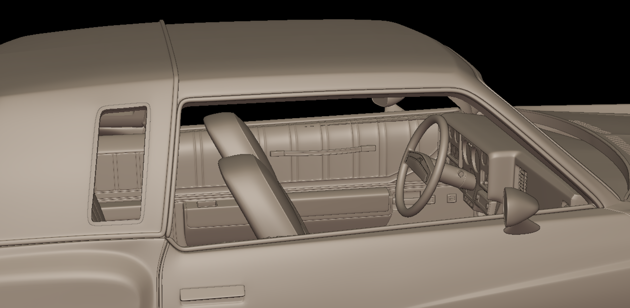 CHEVROLET MONTE CARLO 1976 3D PRINT MODEL