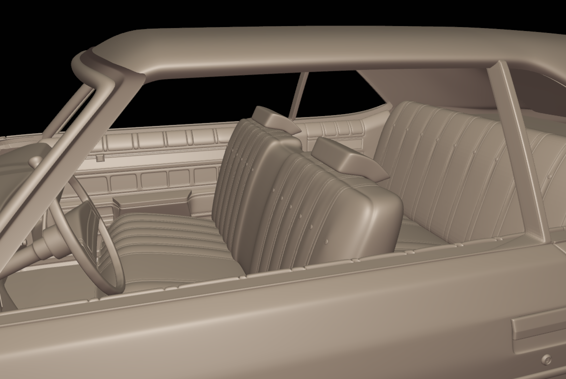 chevrolet caprice convertible 1973 3d print model