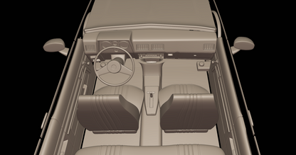 STL FILE chevrolet br chevette sl 1976 3d print model - ARTISTIT