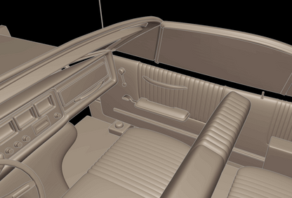 STL FILE pontiac bonneville 1966 3d print model - ARTISTIT