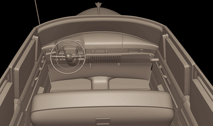 STL FILE Cadillac 75 Fleetwood Limousine 1953 3d print model - ARTISTIT