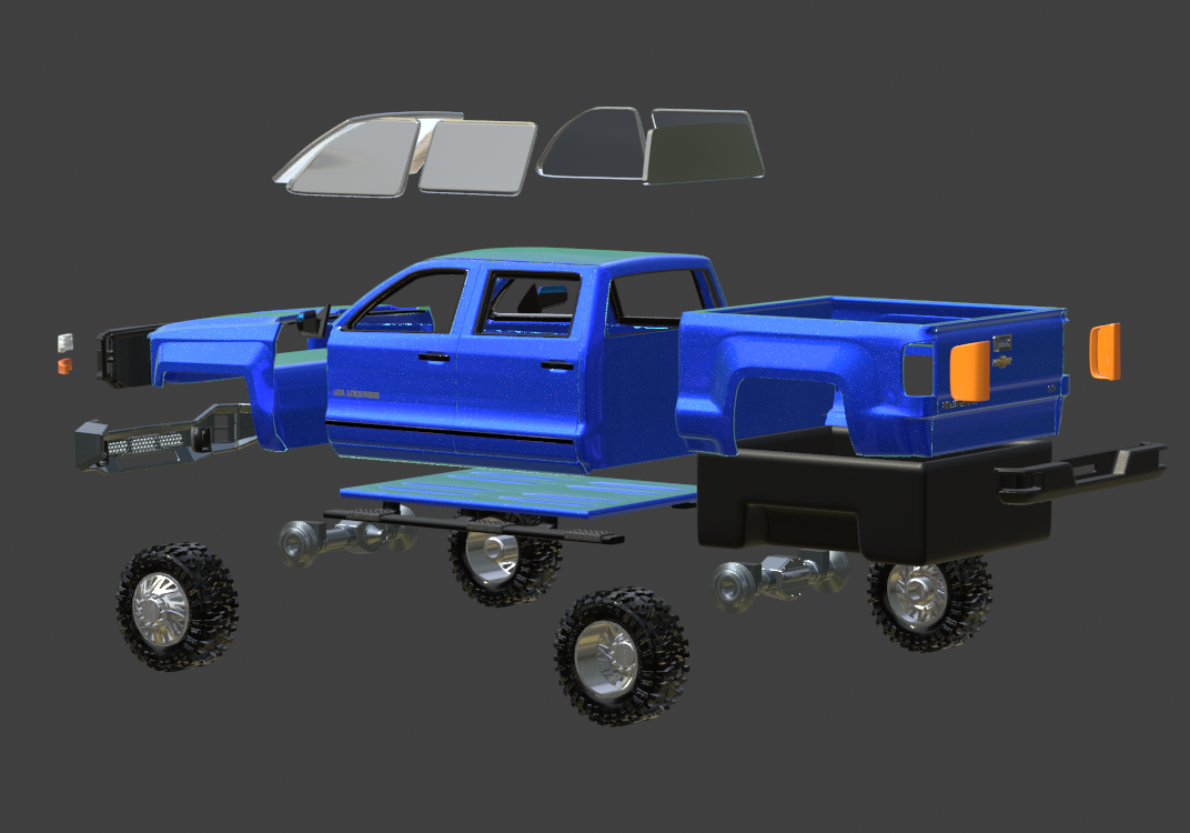 STL FILE 2018 CHEVY SILVERADO TRUCK 3D MODEL - ARTISTIT