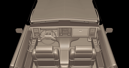 STL FILE cadillac Eldorado 1983 3d print model - ARTISTIT