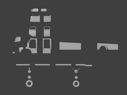 STL FILE CHEVROLET COE TRUCK 1949 V3 - ARTISTIT