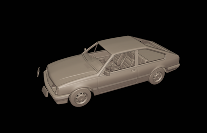 STL FILE chevrolet br monza sl e 2 door 1984 3d print model - ARTISTIT