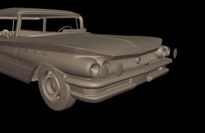 STL FILE Buick LeSabre 1959 four doors 3D PRINT MODEL - ARTISTIT
