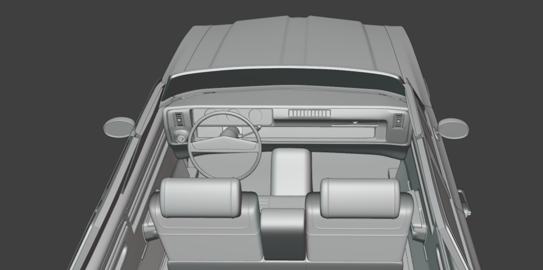 1971 Oldsmobile Cutlass Supreme sedan 3d print model