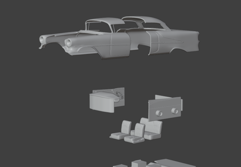 Oldsmobile 88 1954 - 1956 3d print model