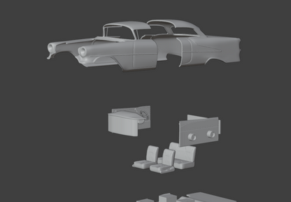 STL FILE Oldsmobile 88 1954 - 1956 3d print model - ARTISTIT