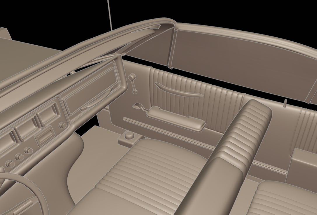 pontiac bonneville 1966 3d print model