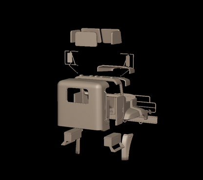 STL FILE Freightliner M916A1 TRUCK 3D PRINT MODEL - ARTISTIT