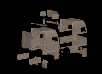 STL FILE MAN TGX 2021 TRUCK 3D PRINT MODEL - ARTISTIT