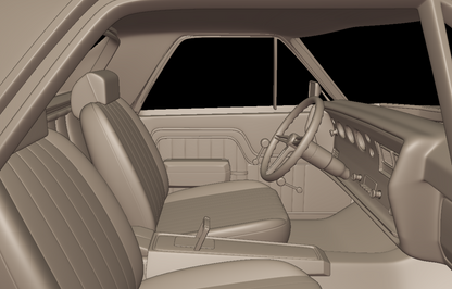 STL FILE CHEVROLET 1970 El Camino ss 3D PRINT MODEL - ARTISTIT