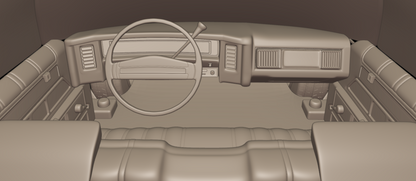 STL FILE chevrolet caprice classic 1975 3d print model - ARTISTIT