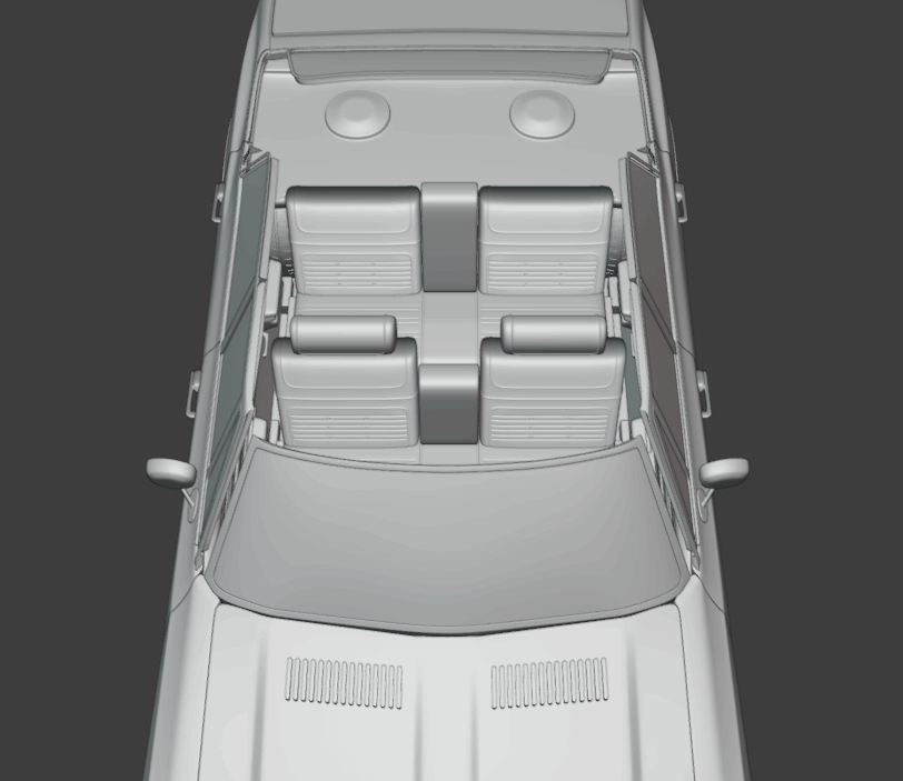 STL FILE 1971 Oldsmobile Cutlass Supreme sedan 3d print model - ARTISTIT