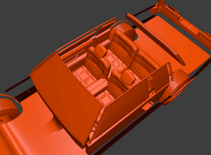 STL FILE 1985 oldsmobile delta 88-royale coupe 2 doors 3D model - ARTISTIT