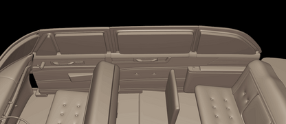 STL FILE Cadillac 75 Fleetwood Limousine 1953 3d print model - ARTISTIT