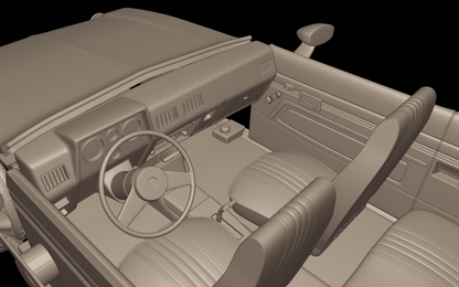 STL FILE chevrolet br chevette sl 1976 3d print model - ARTISTIT