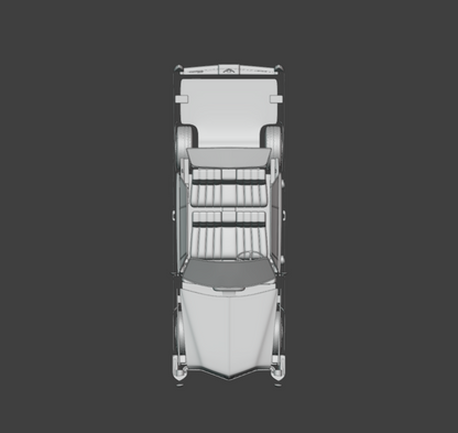 STL FILE 1966 cadillac coupe de ville 3d print model - ARTISTIT