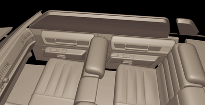 STL FILE cadillac deville sedan 1975 4 doors 3d print model - ARTISTIT