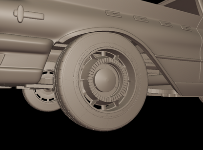 STL FILE Buick LeSabre 1959 four doors 3D PRINT MODEL - ARTISTIT