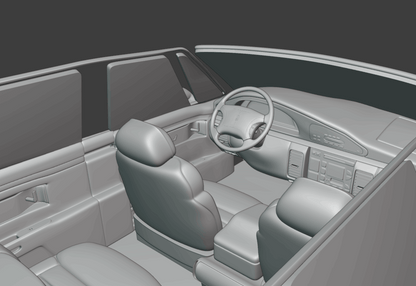 STL FILE 1991 - 1996 Oldsmobile 98 3d print model - ARTISTIT