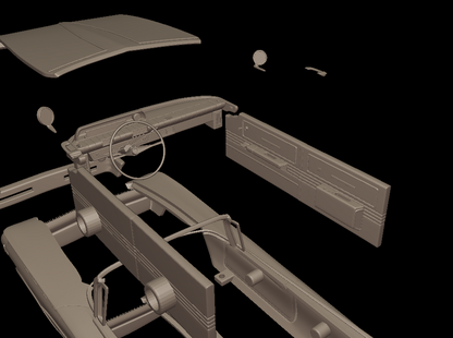 STL FILE Buick LeSabre 1959 two doors convertable 3d print model - ARTISTIT