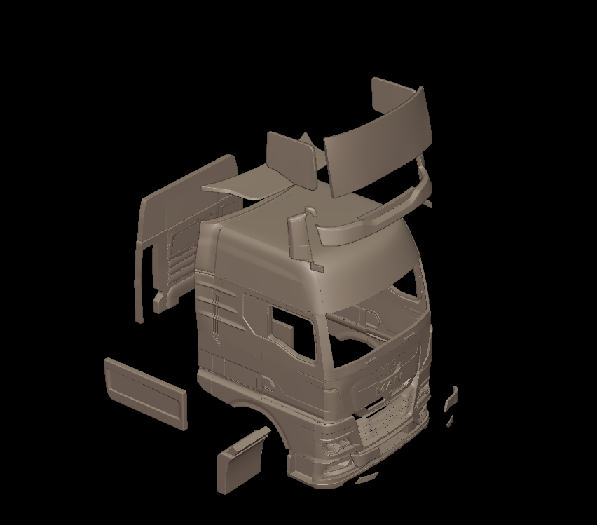MAN TGX 2021 TRUCK 3D PRINT MODEL