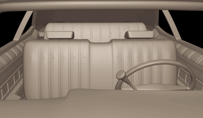 STL FILE chevrolet caprice convertible 1973 3d print model - ARTISTIT