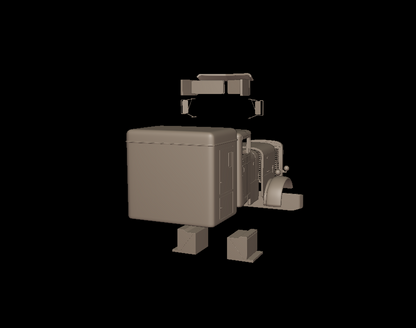 STL FILE Peterbilt 351 1957 SLEEPER TRUCK 3D PRINT MODEL - ARTISTIT