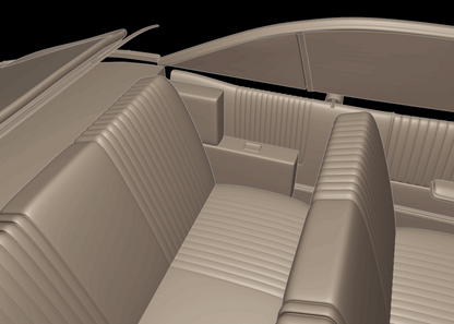 STL FILE pontiac bonneville 1966 3d print model - ARTISTIT