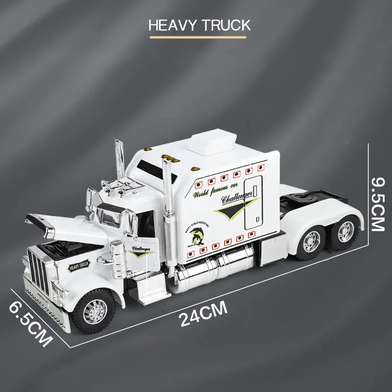 STL FILE Peterbilt 389 Tractors Truck 1:24 Scale Alloy Model - Diecast Metal Casting with Sound and Light - Car Toy for Children - Realistic Vehicle Experience - ARTISTIT