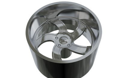 STL FILE INTRO Twisted Flow WHEEL 3D MODEL - ARTISTIT