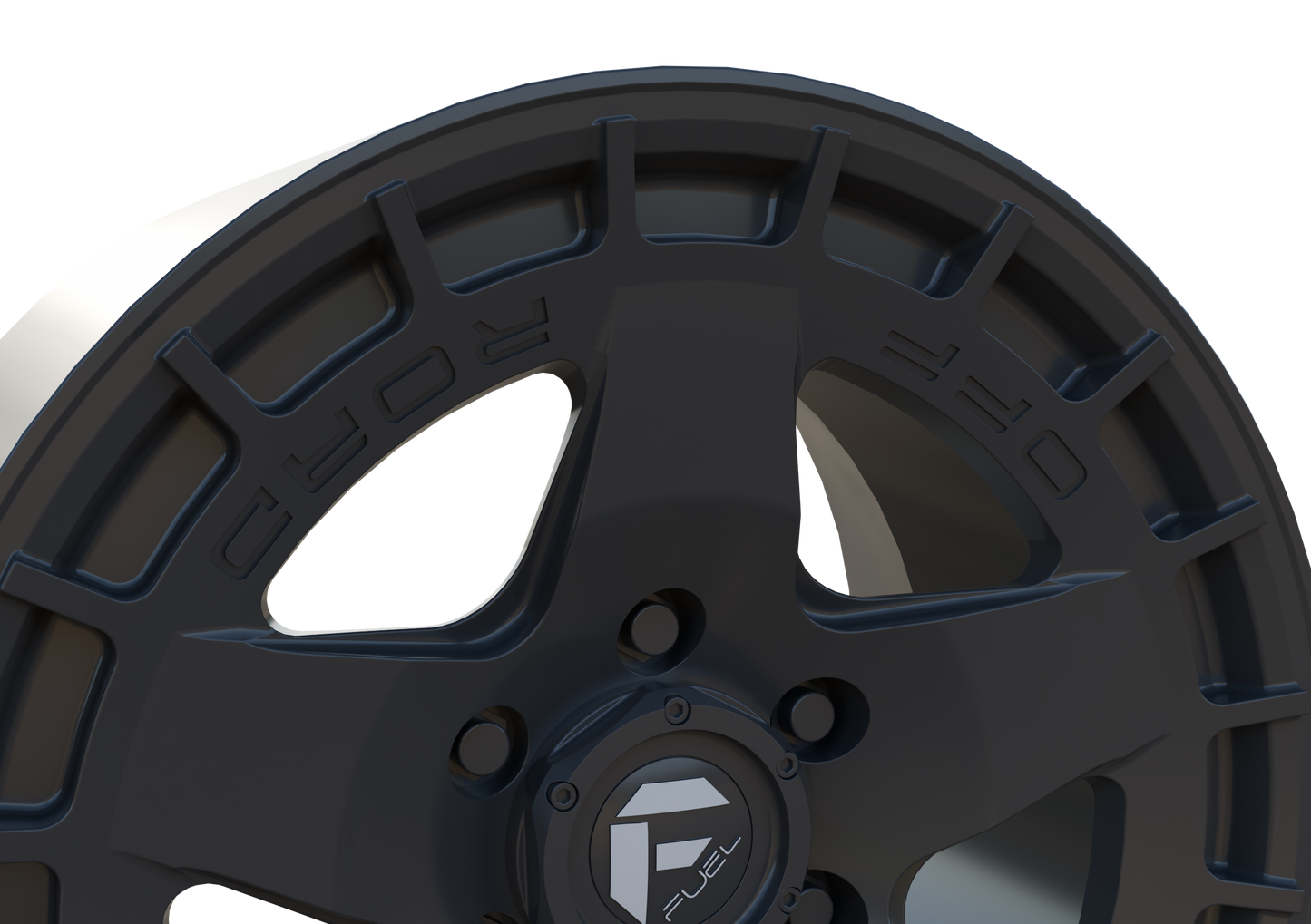 FUEL OFF-ROAD WARP WHEEL 3D PRINT MODEL