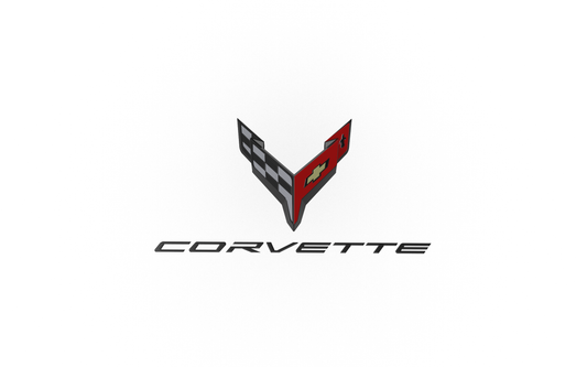 STL FILE chevrolet corvette LOGO 3D MODEL - ARTISTIT