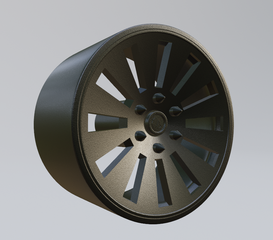 free custom wheel design 2 3d print model