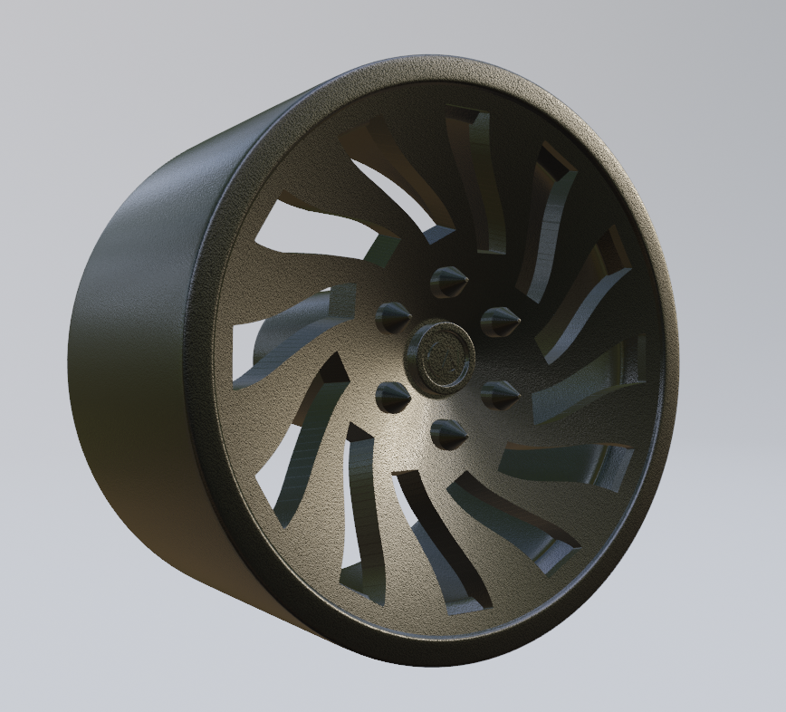 STL FILE free custom wheel design 3 3d print model - ARTISTIT