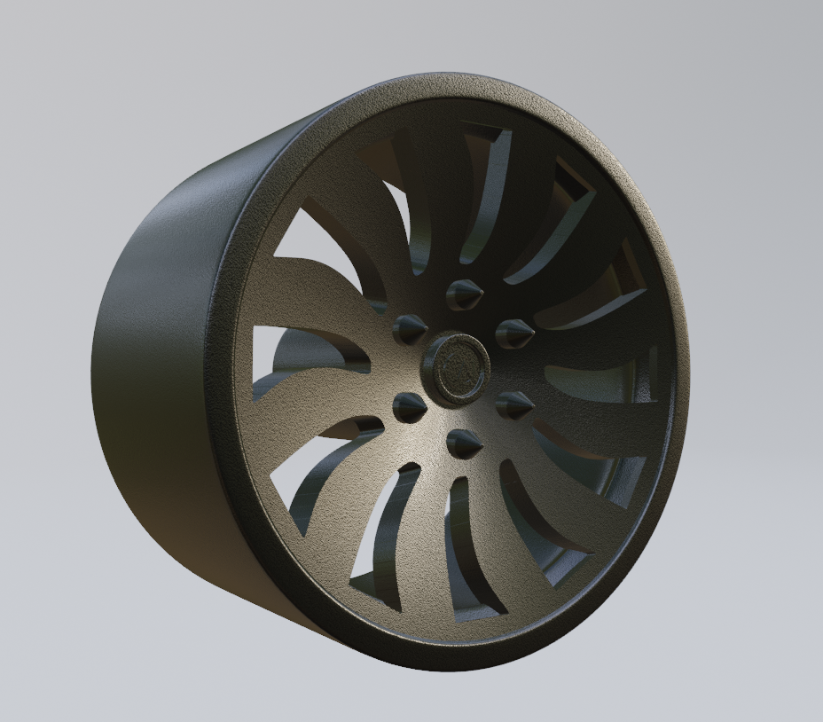 free custom wheel design 4 3d print model