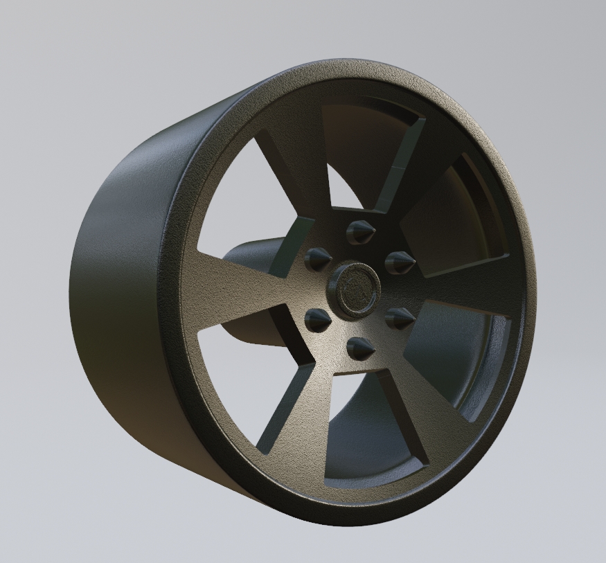 free custom wheel design 5 3d print model