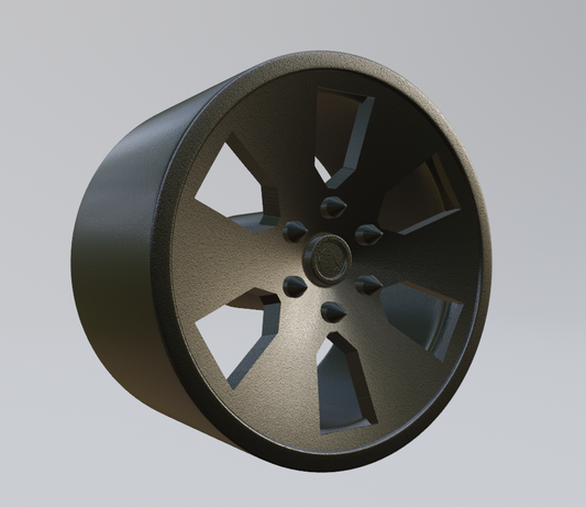 free custom wheel design 7 3d print model