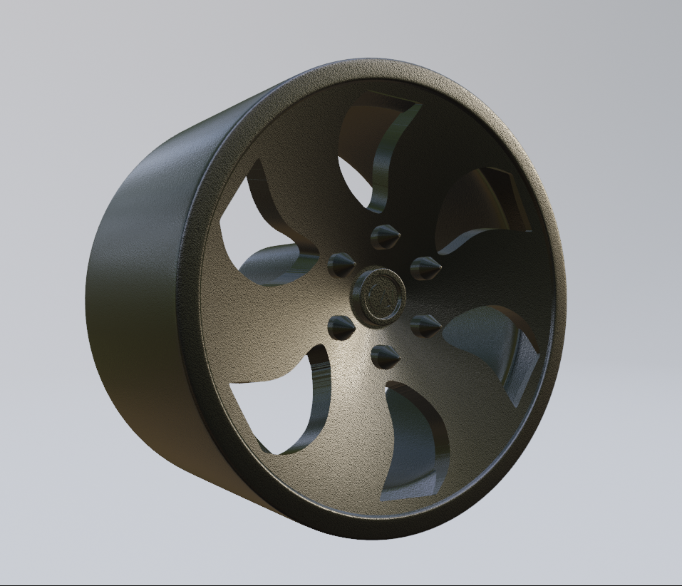 STL FILE free custom wheel design 9 3d print model - ARTISTIT