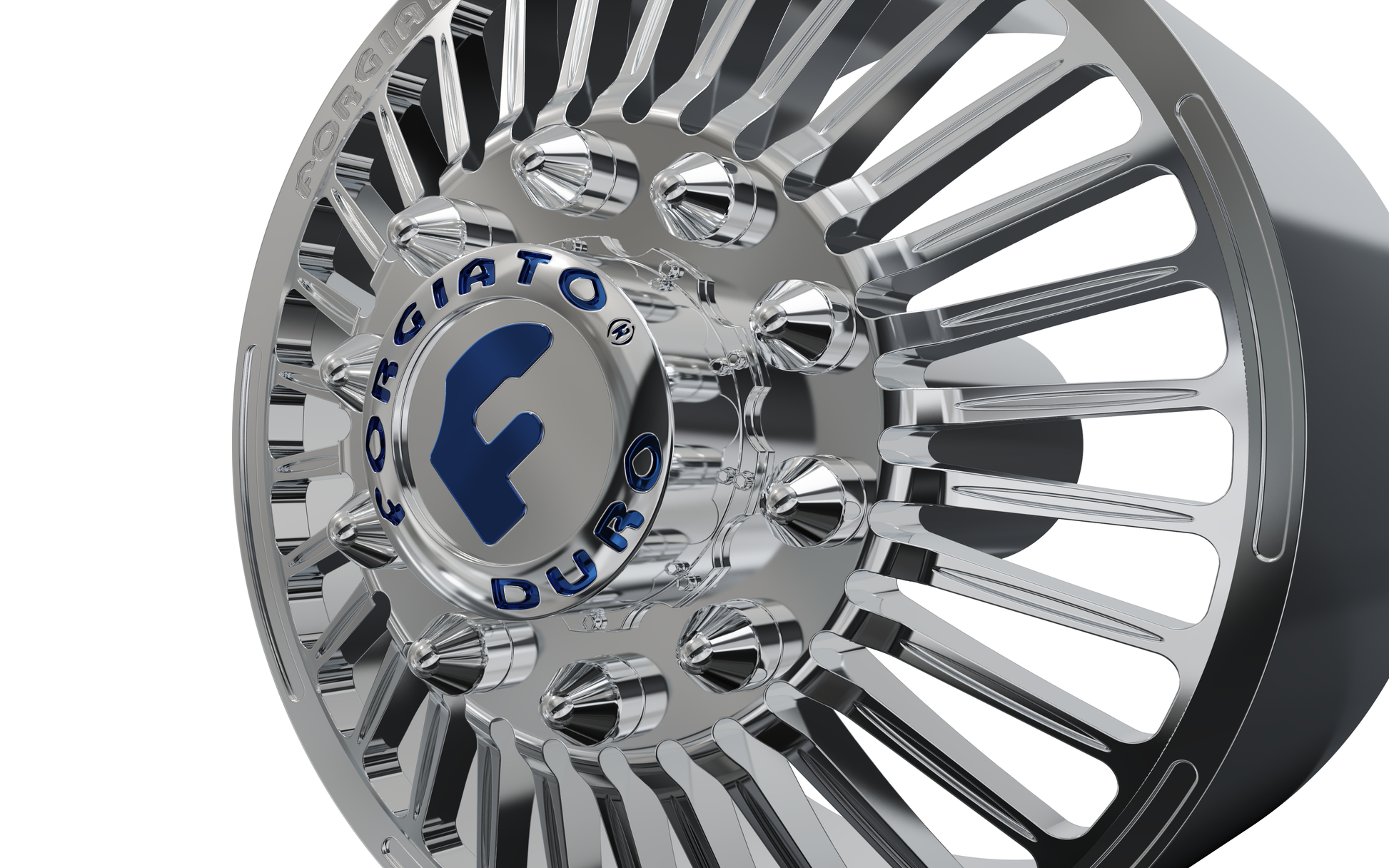 STL FILE FRONT forgiato Cablata-D DURO DUALLY WHEEL 3D MODEL - ARTISTIT