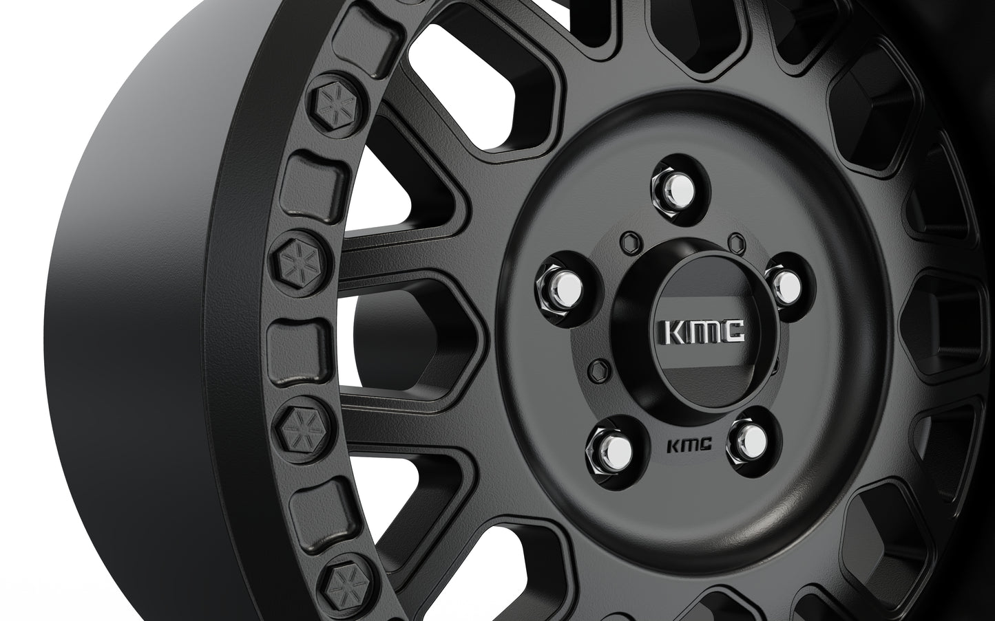 kmc GRENADE DESERT BEADLOCK wheel 3D MODEL