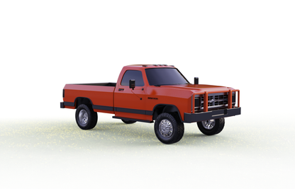 STL FILE DODGE RAM D250 1989 TRUCK - ARTISTIT