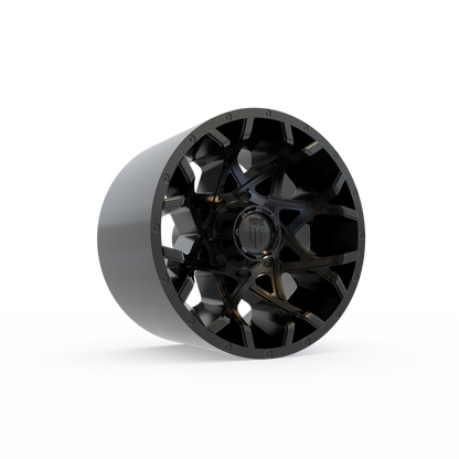 STL FILE AMERICAN TRUXX  GRIDLOCK WHEEL 3D MODEL - ARTISTIT