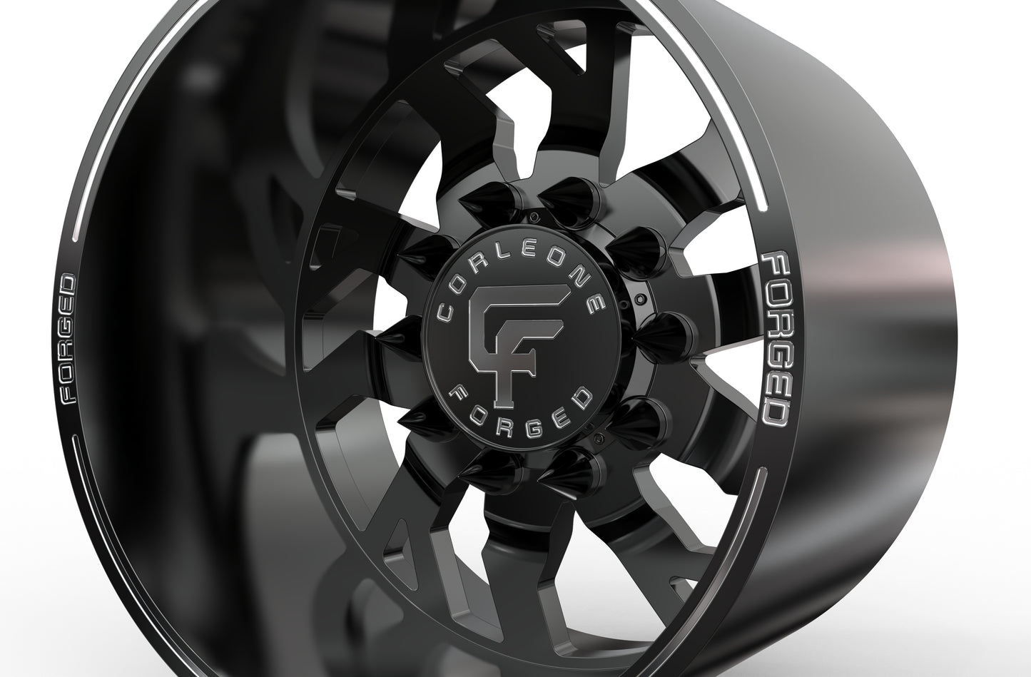 STL FILE Corleone FORGED Rear barzini dually WHEEL 3D MODEL - ARTISTIT