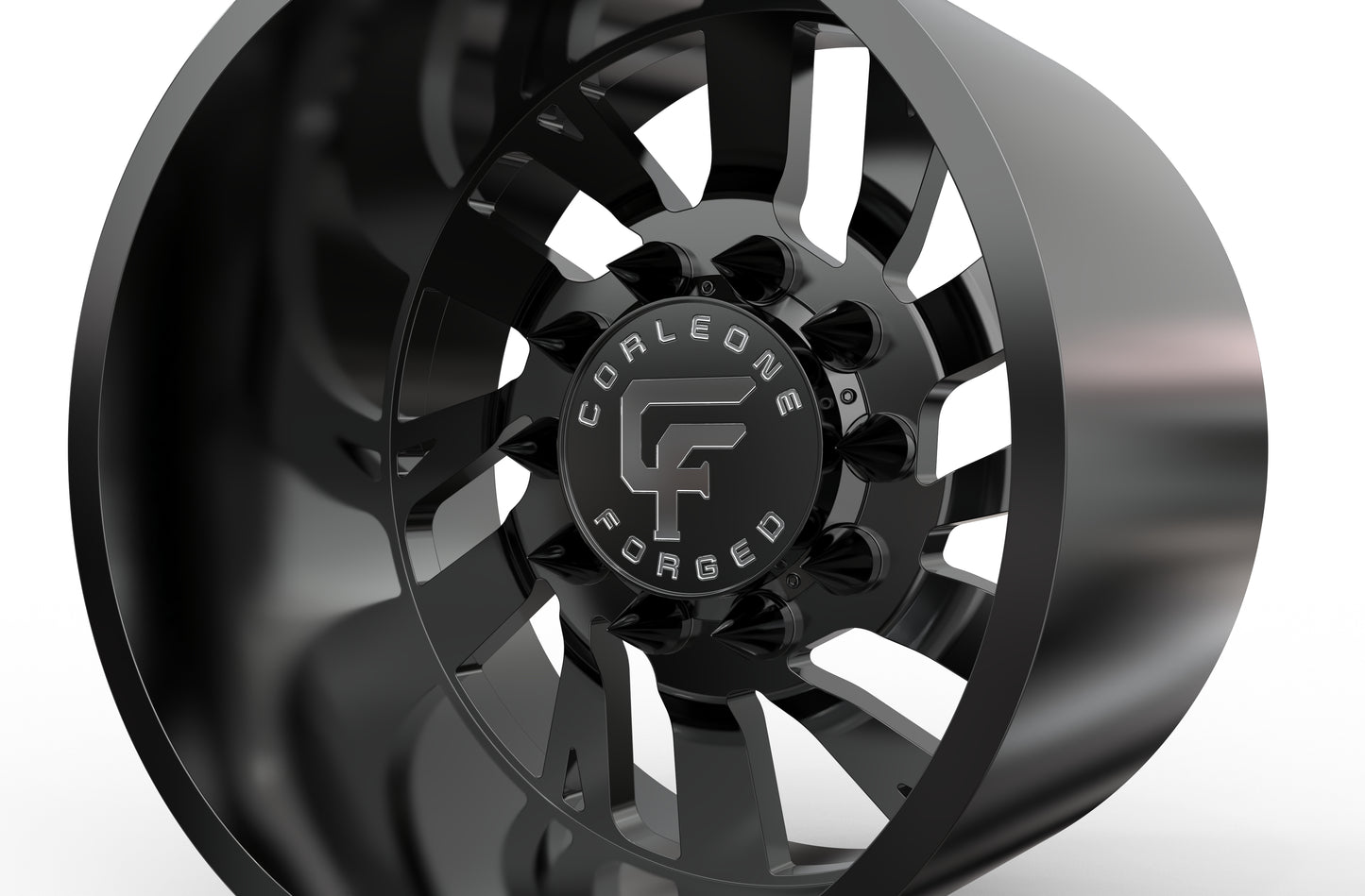 STL FILE Corleone FORGED Rear corallo dually WHEEL 3D MODEL - ARTISTIT