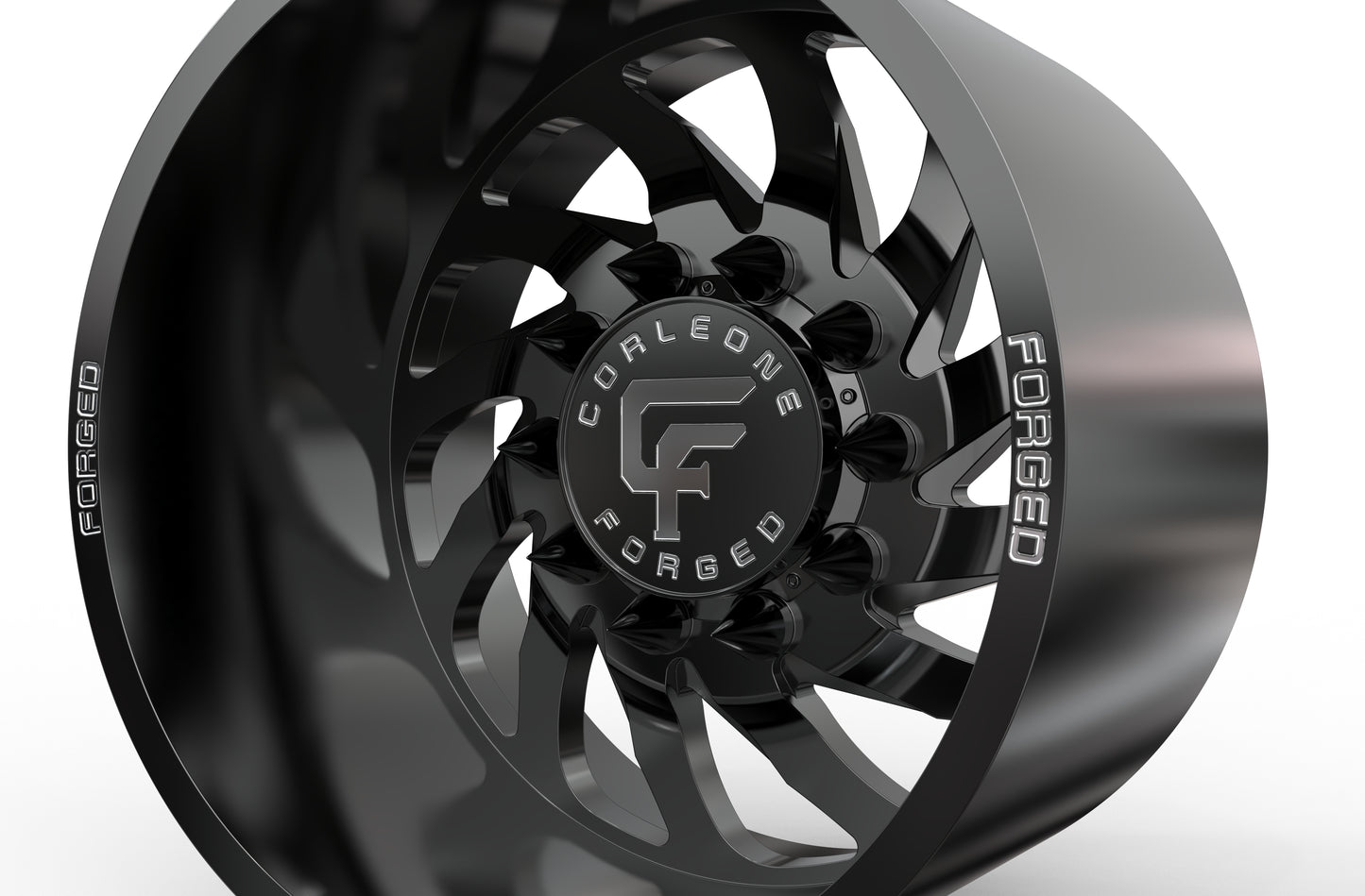 STL FILE Corleone FORGED Rear delitto dually WHEEL 3D MODEL - ARTISTIT